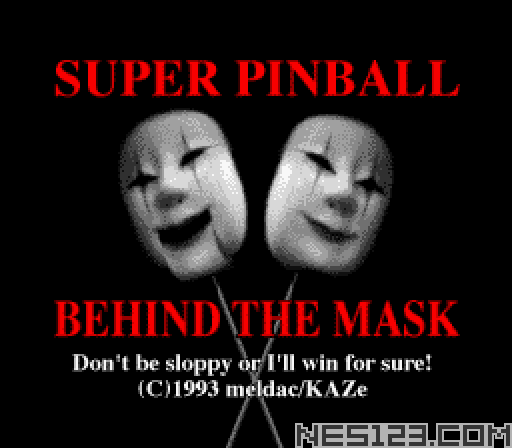 Super Pinball - Behind the Mask